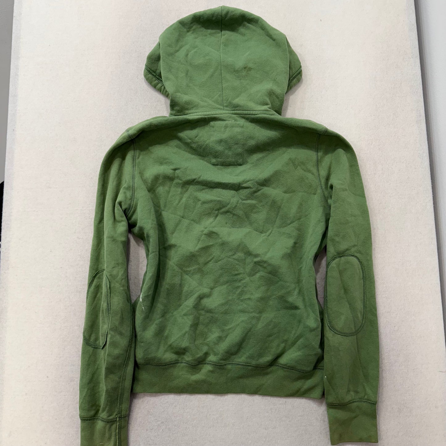 Aeropostale Olive Green Cotton Blend Zip Up Hoodie Long Sleeves Logo Size XXL