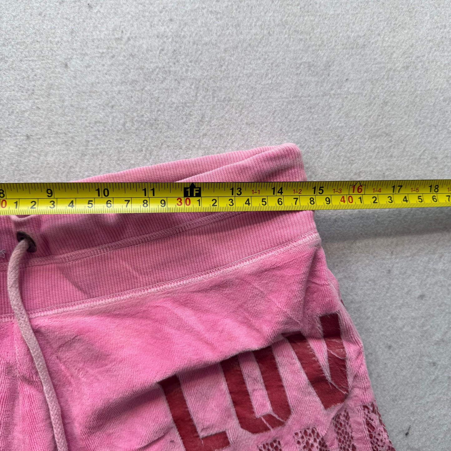 PINK Victoria's Secret Women Pink Velour Flare Track Pant Loungewear Y2K Size XS
