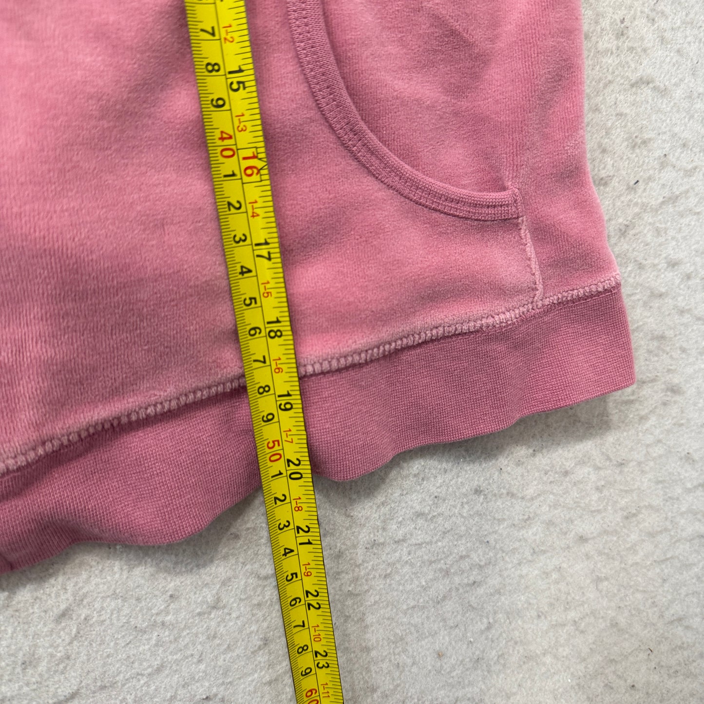Juicy Couture Women's Dusty Pink Velour Zip-Up Hoodie Pockets Casual Y2K Size M