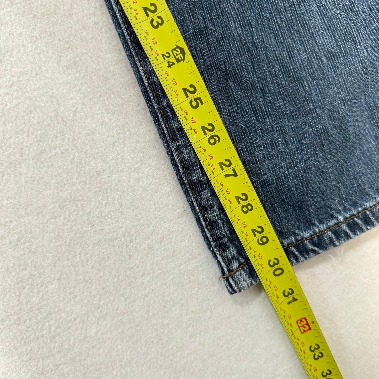 Calvin Klein Jeans Blue Cropped Straight Leg Denim Pants Classic Everyday Fit Size 34