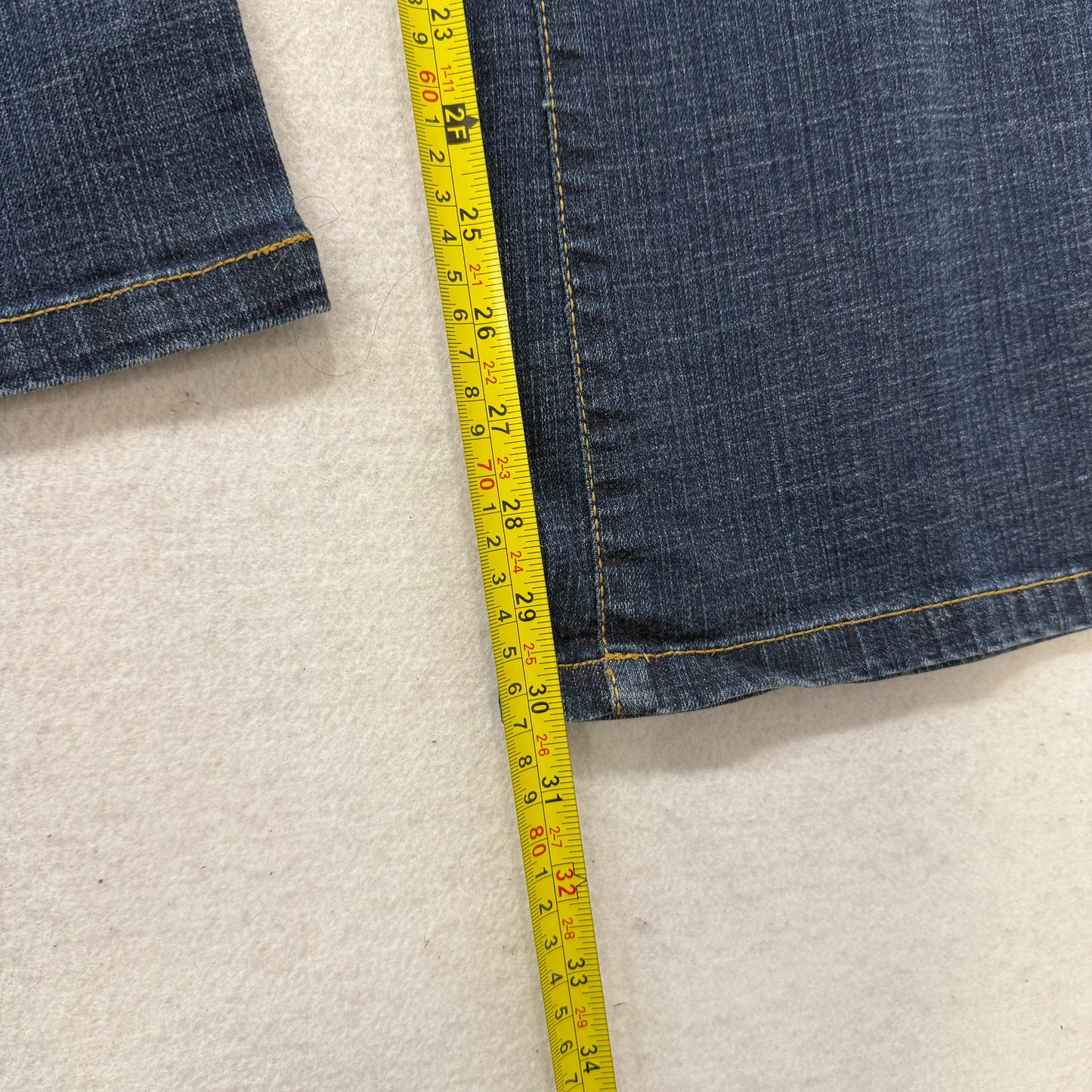 Southpole Blue Flared Bootcut Jean Back Logo Embroidered Low Rise Stretch Size 7