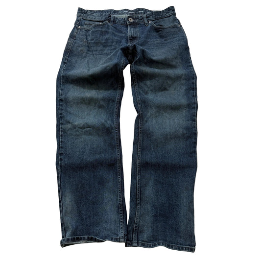 Calvin Klein Men's Blue Straight Fit Denim Jeans Classic Pockets Y2K Size 34x30