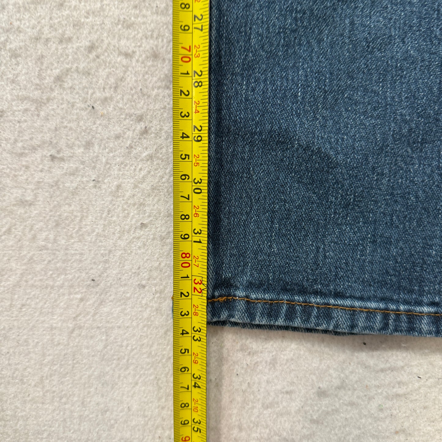 Timberland Pro FLEX Mens Blue Straight Fit Denim Jeans Zip-Fly Classic - W38xL34