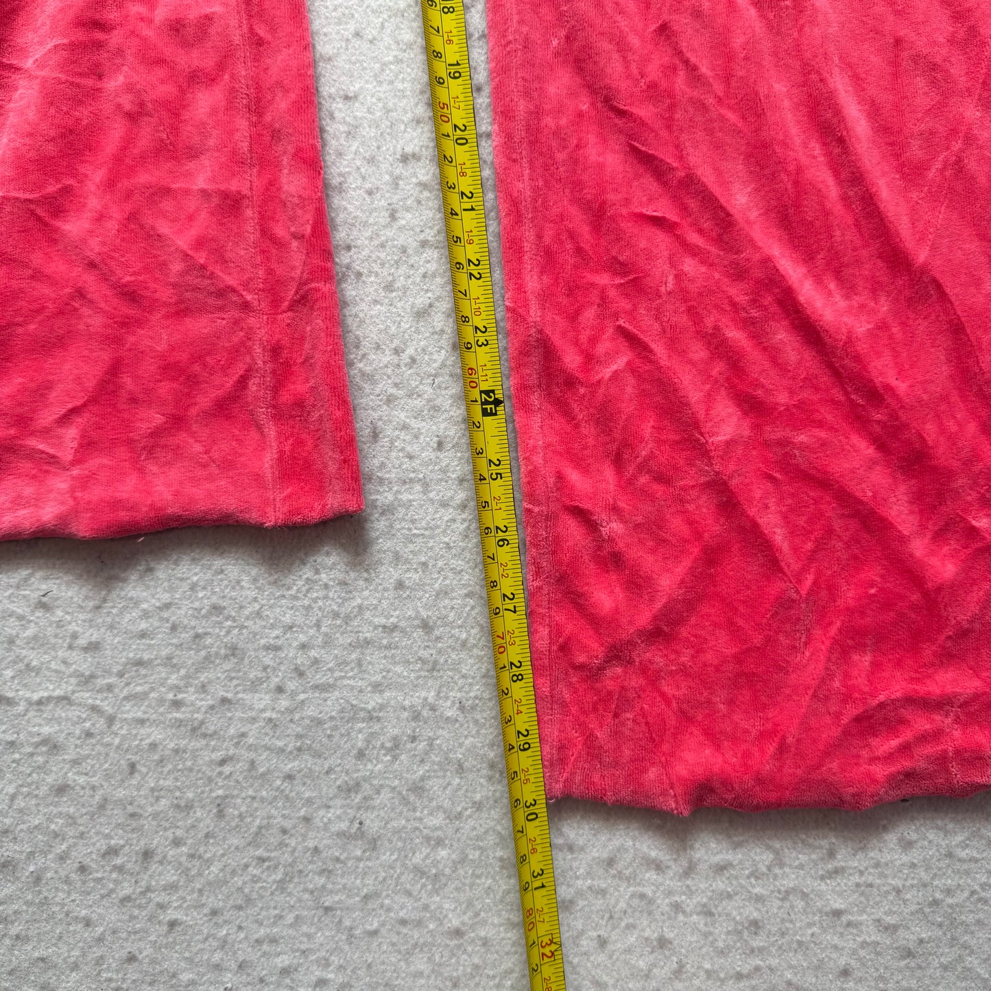 2003 Juicy Couture Sweet Couture O’Mine Hot Pink Velour Flared Track Pant Size S