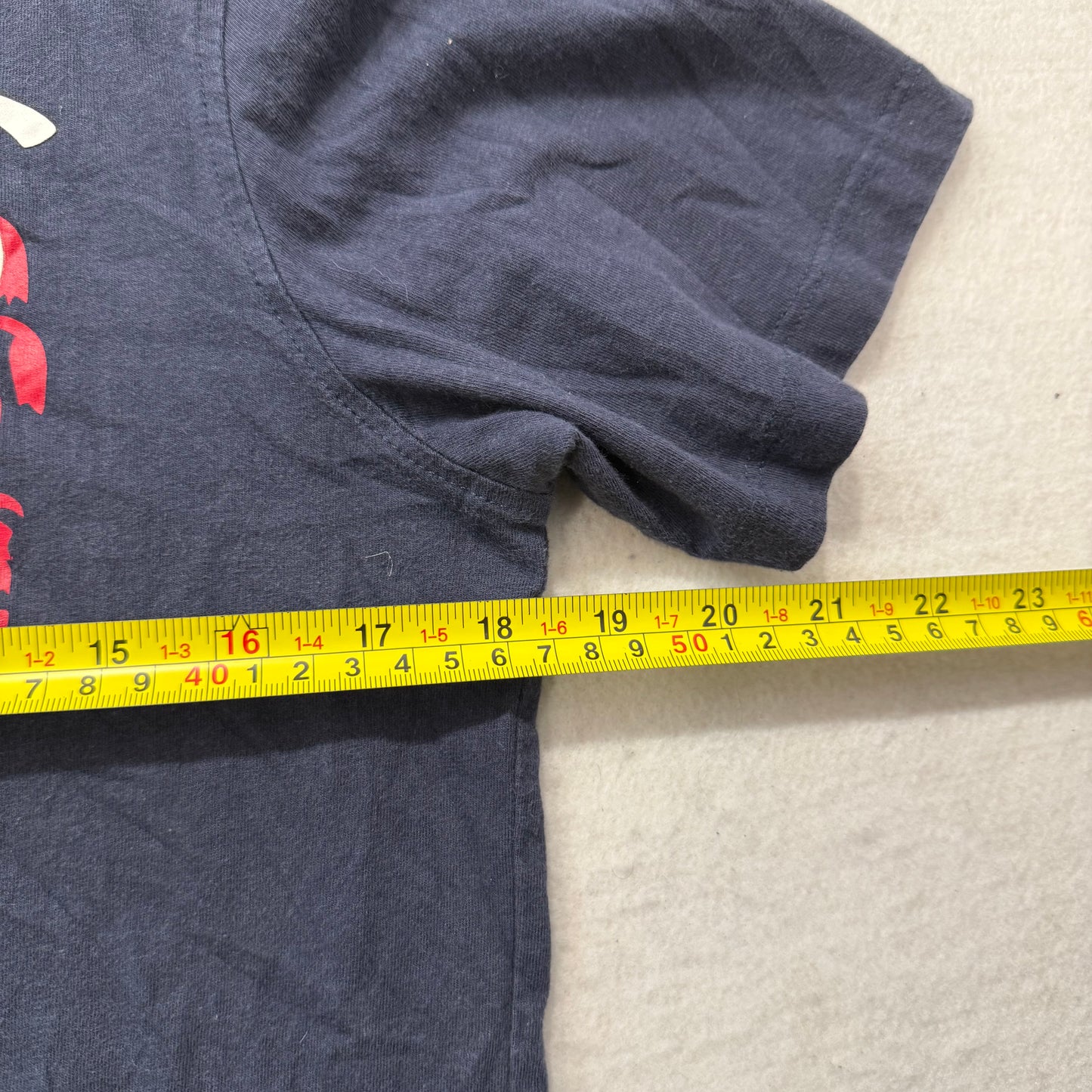 Turnstyle Men's Navy Blue Cotton T-Shirt England Football Three Lions Tee Size S