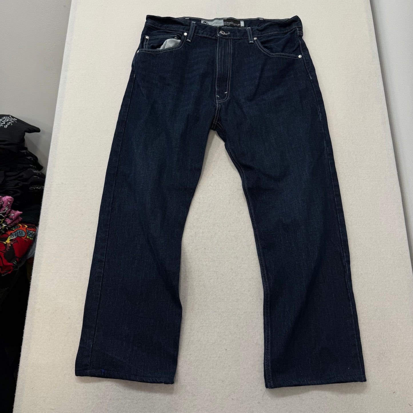 Levi's SilverTab Men's Dark Indigo Denim Baggy Fit Straight Leg Jeans Size 38