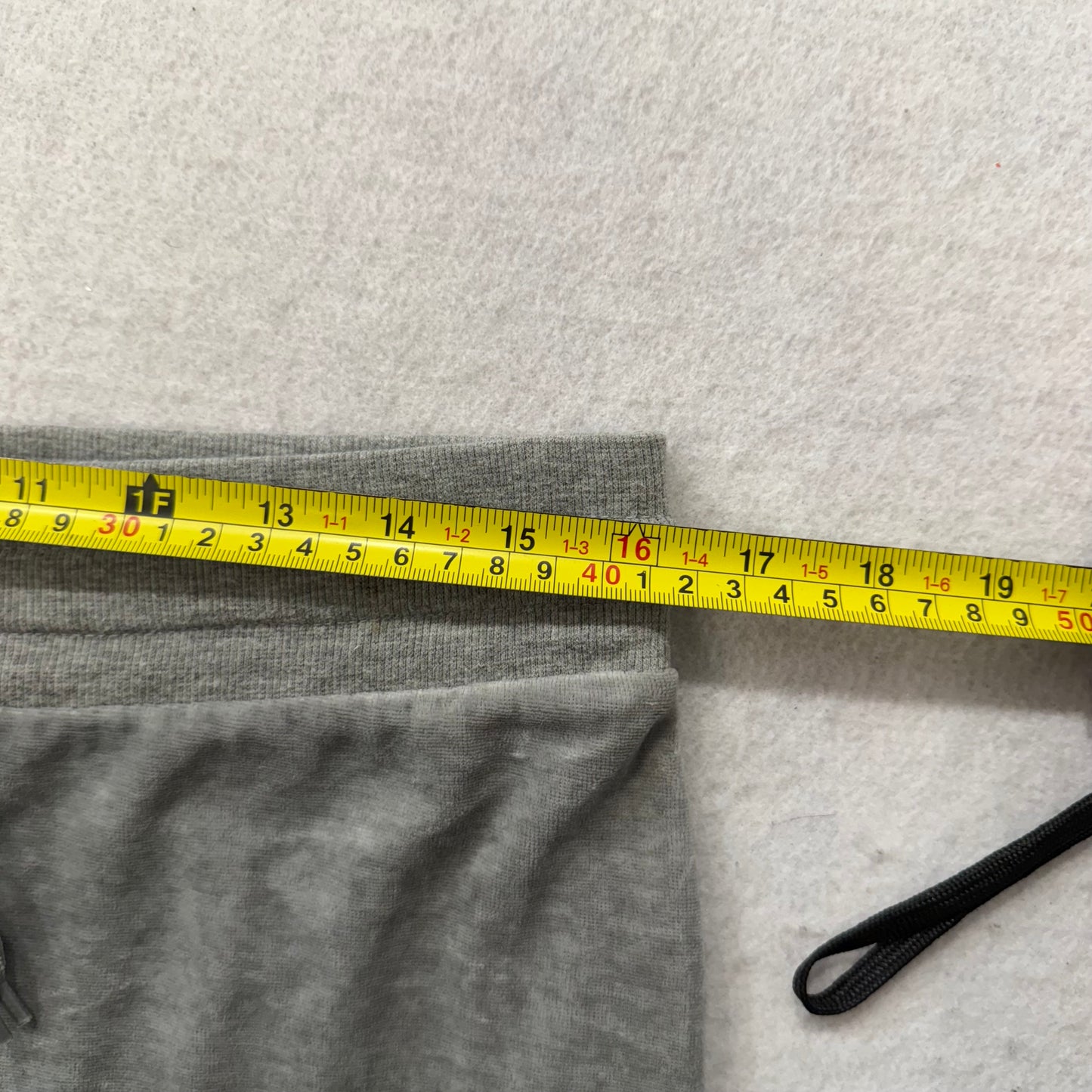 Vintage Juicy Couture Women's Heather Gray Velour Flared Track Pants Y2K Size L