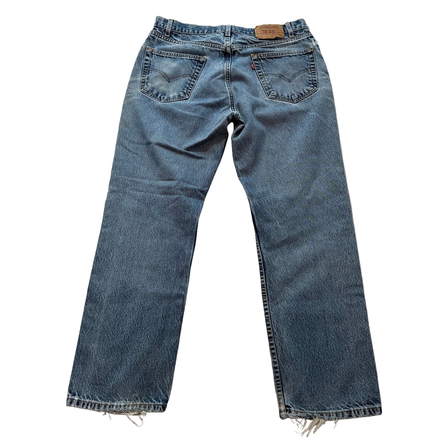 Levi Strauss & Co. 505 Men's Blue Denim Relaxed Fit Straight Leg Jeans Size 36