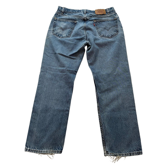 Levi Strauss & Co. 505 Men's Blue Denim Relaxed Fit Straight Leg Jeans Size 36
