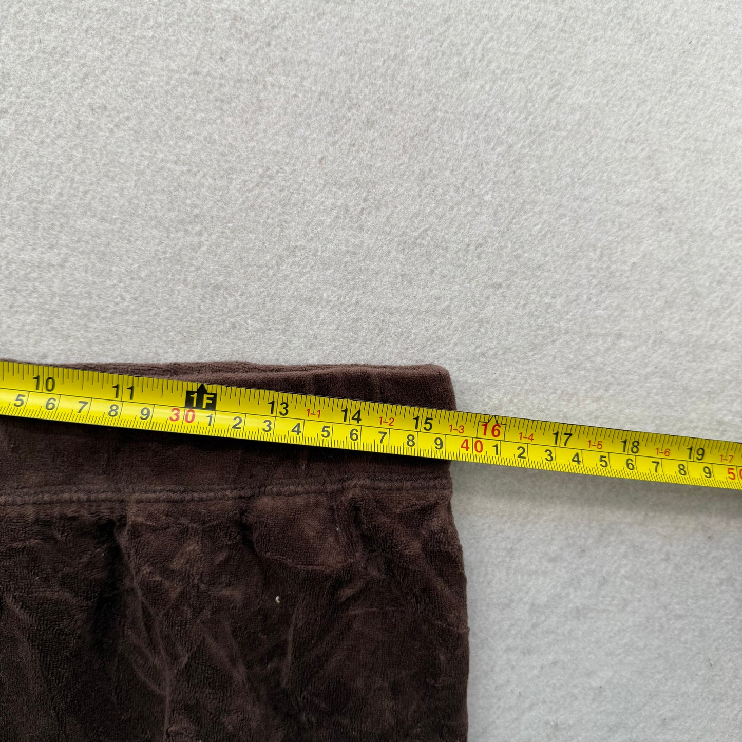 Vintage Juicy Couture Women's Brown Velour Flared Wide Leg Track Pants Size L