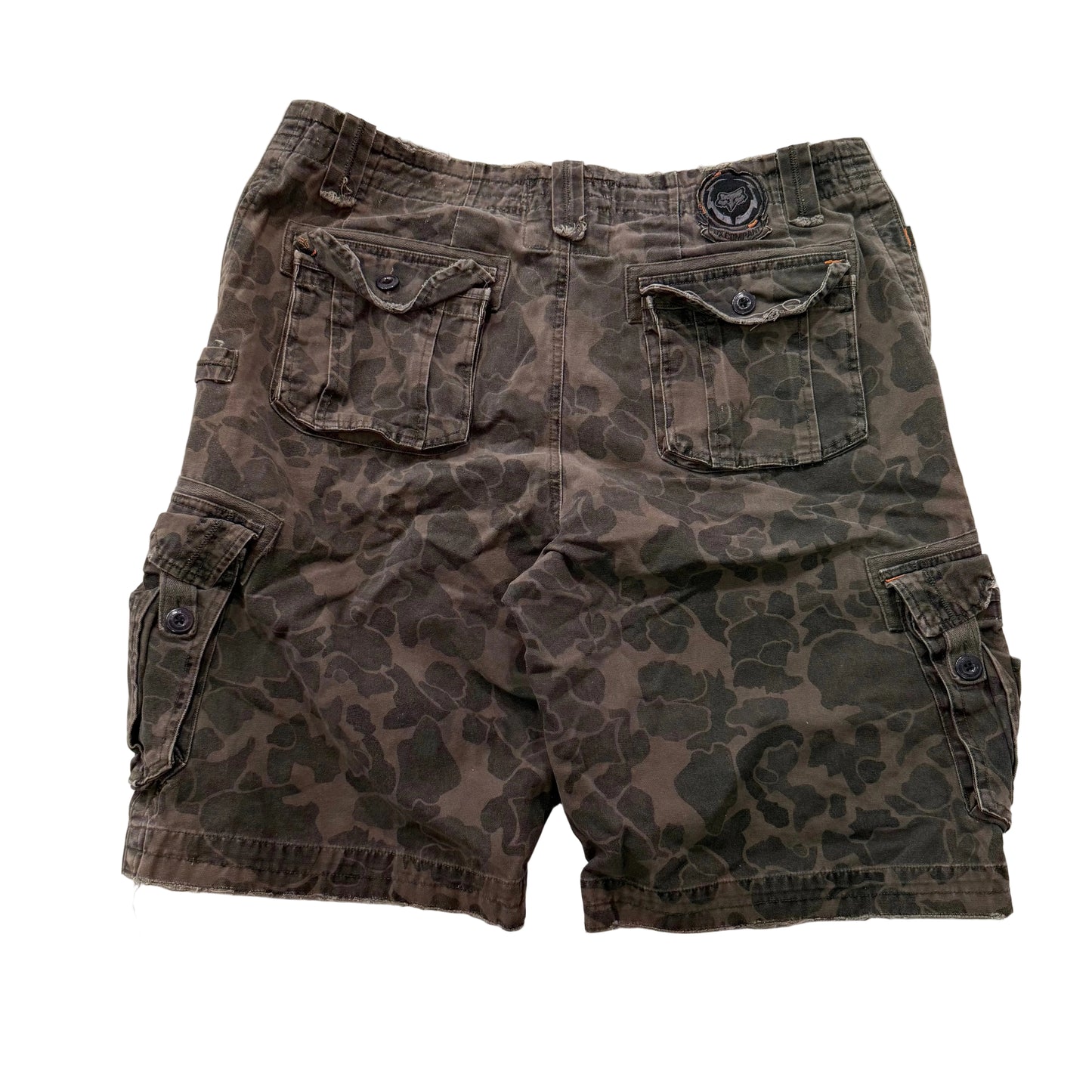 Fox Racing Slambozo 2.0 Men's Brown Camo Cotton Cargo Shorts Streetwear Size 32