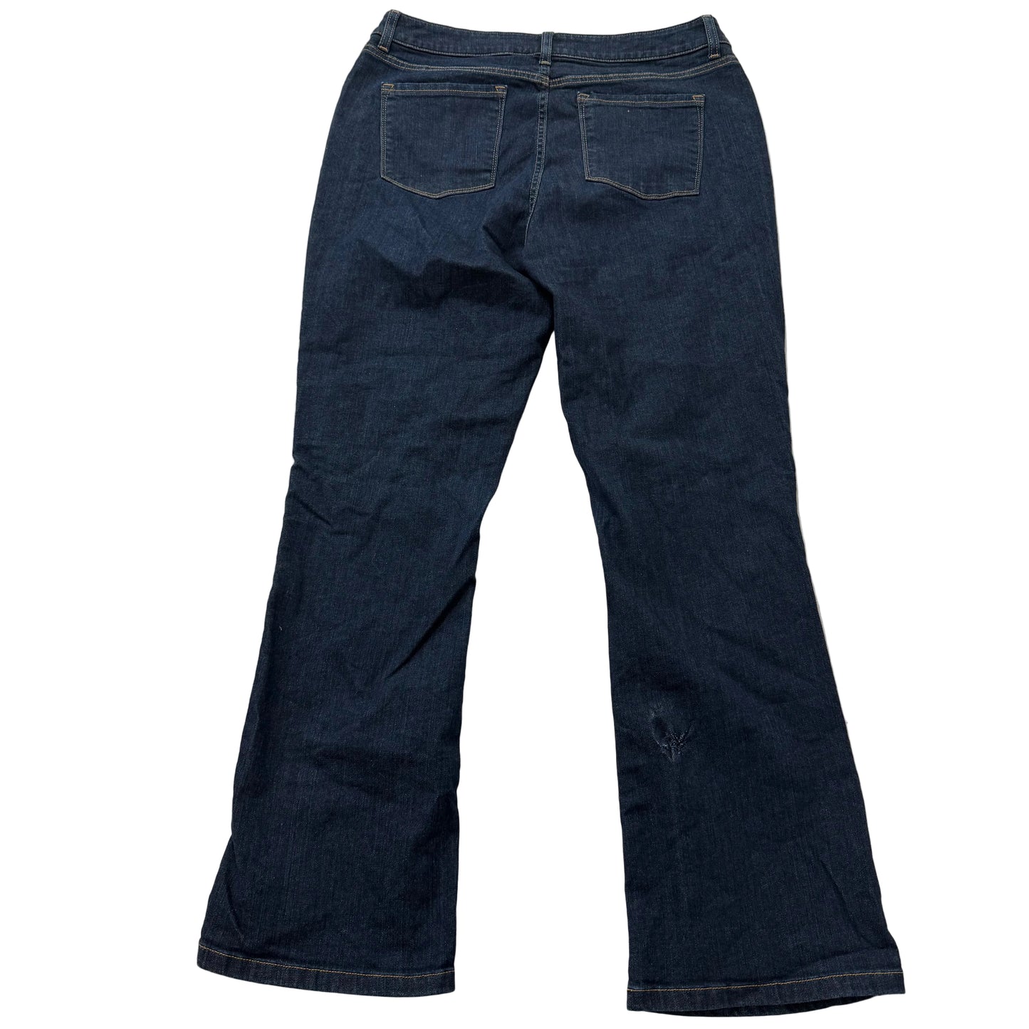 L.L.Bean Everyday Women's Blue Denim Bootcut Jeans High-Rise Classic Fit Size 16