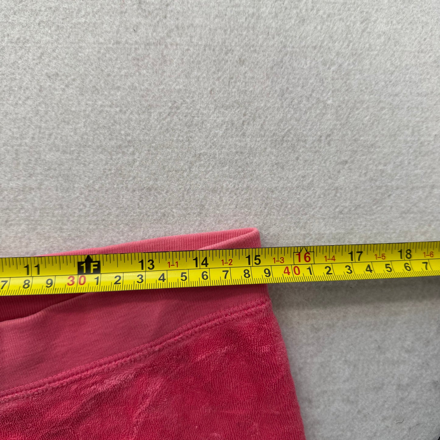 2003 Vintage Juicy Couture Women Hot Pink Terrycloth Wide Leg Track Pants Size S