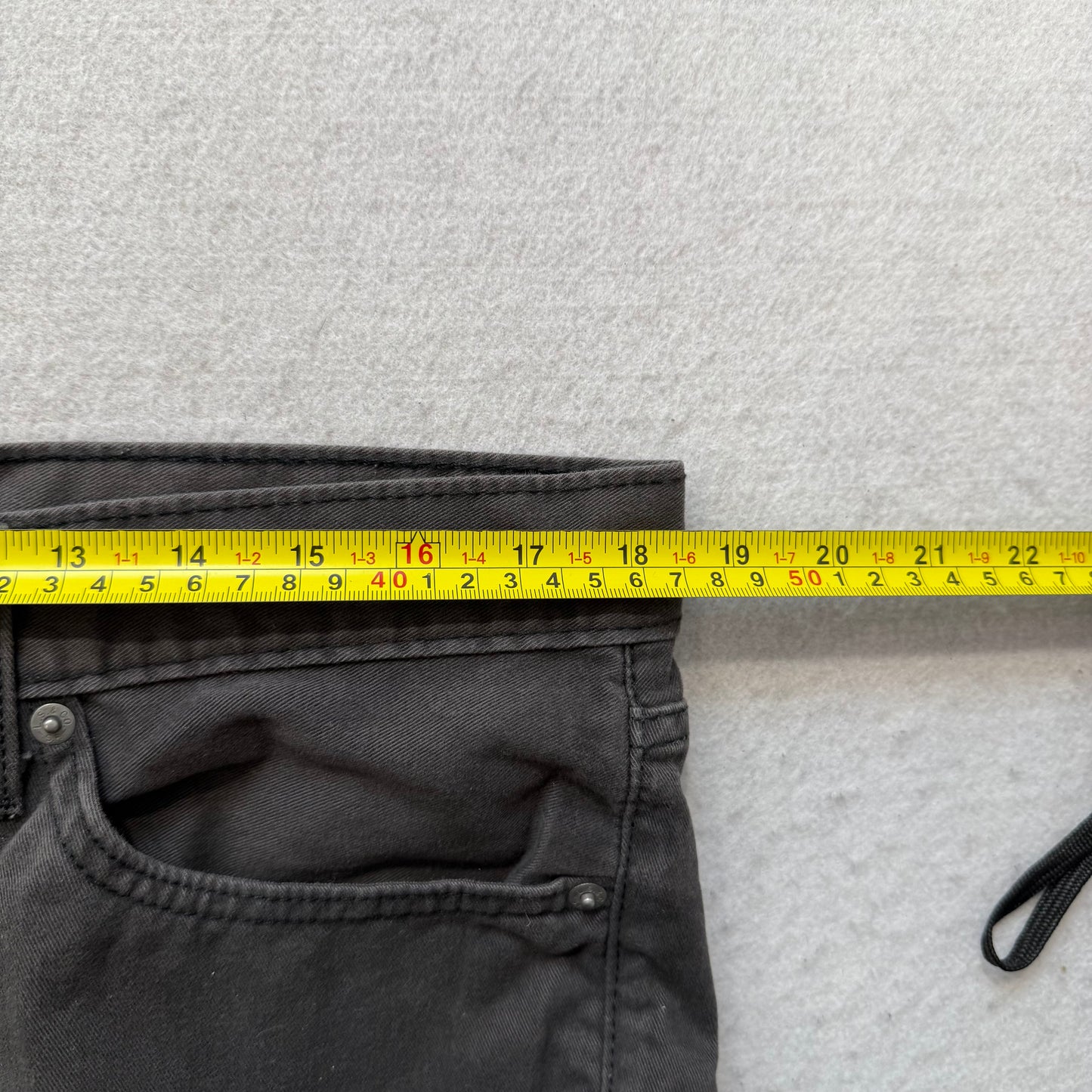 Levi's Strauss & Co. 514 Men's Charcoal Wide Leg Denim Jeans Zip-Fly Size 36x29