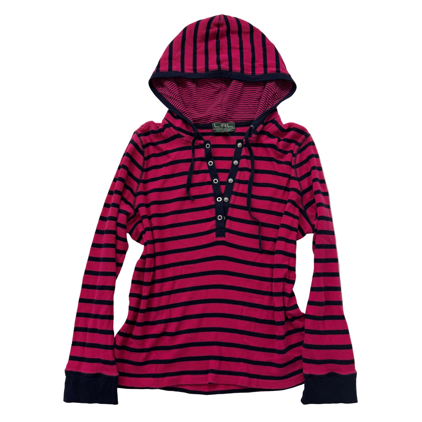 Lauren Active Ralph Lauren striped terry hooded top