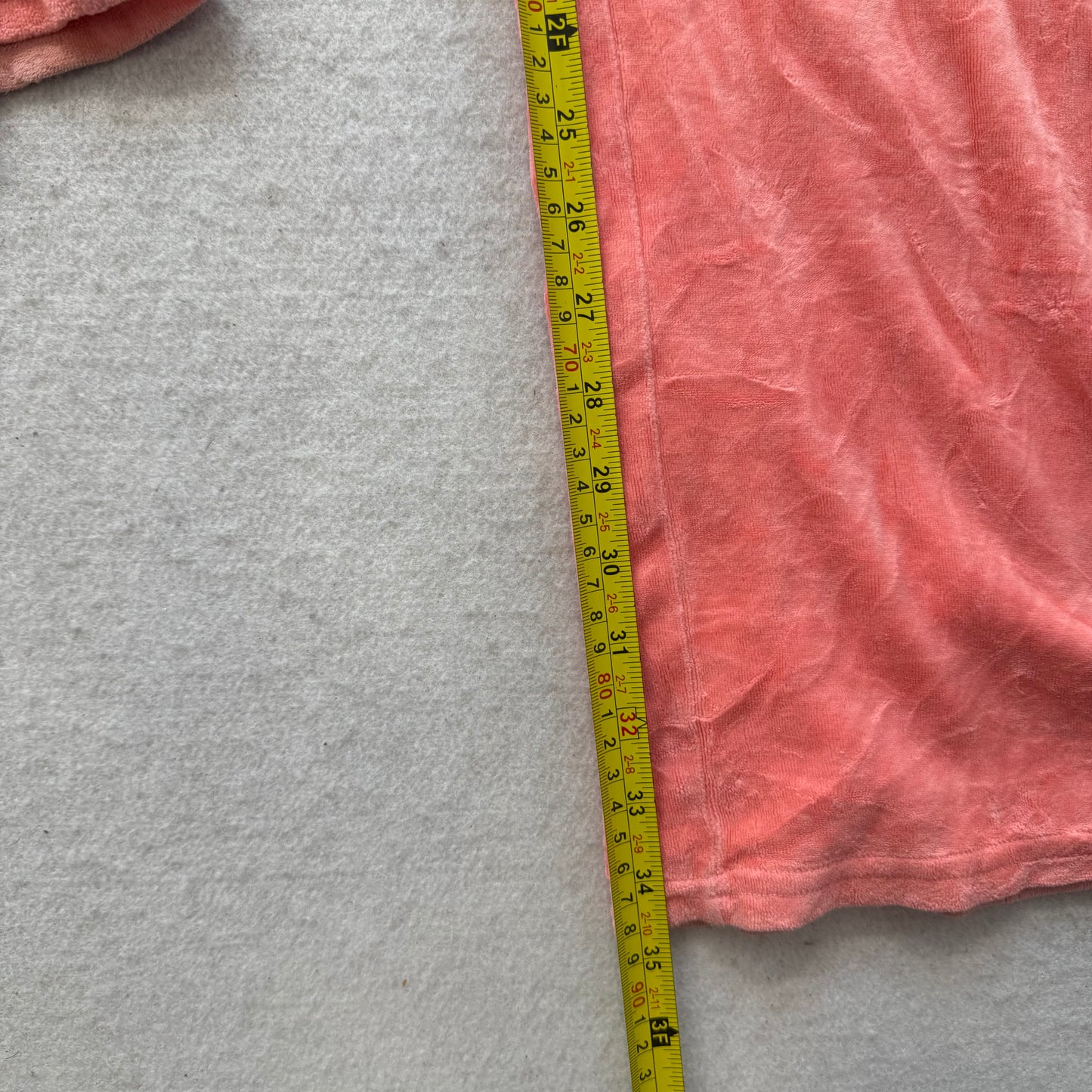 Juicy Couture Kiss Moi Juicy Womens Peach Velour Flared Track Pant Casual Size L