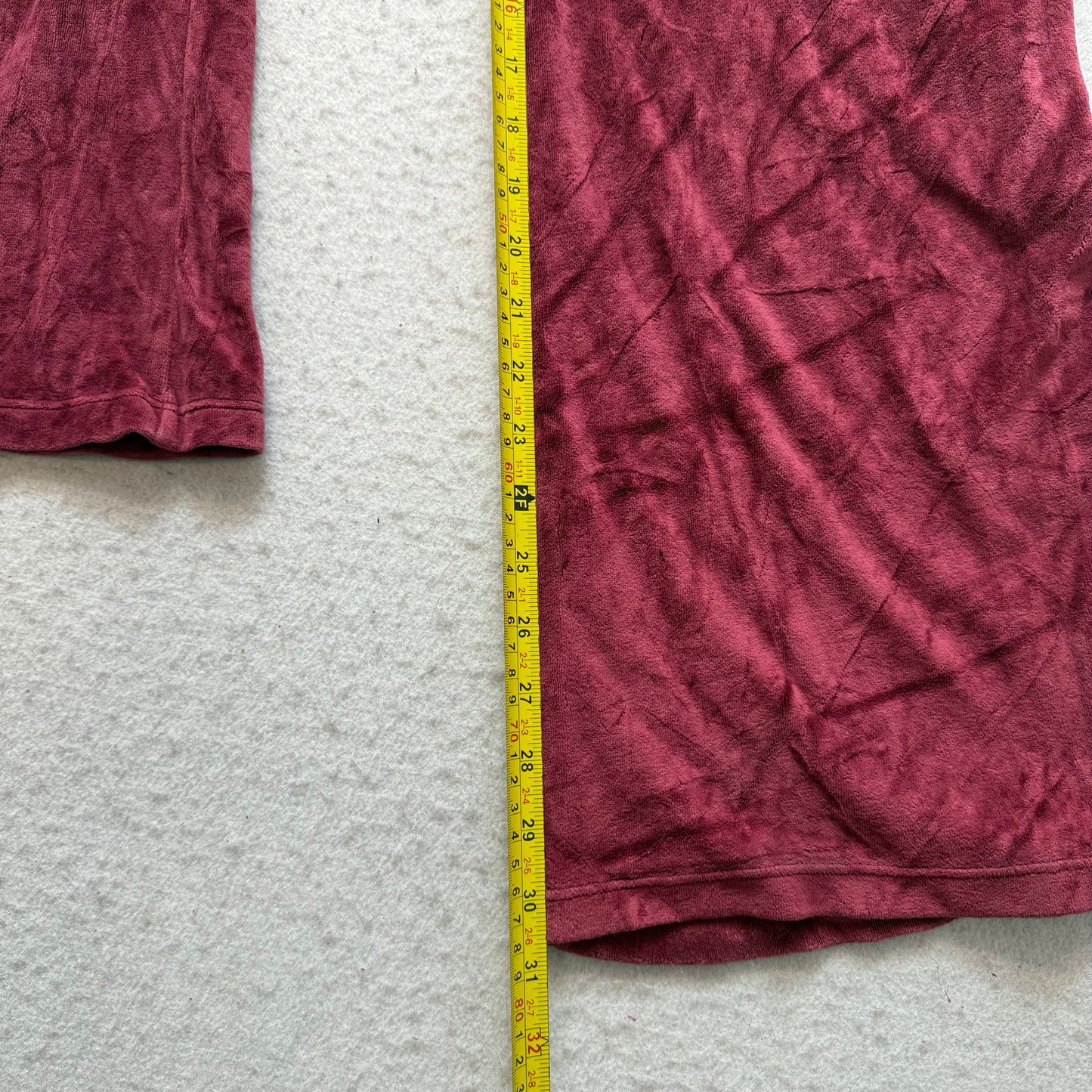 2006 Victoria's Secret PINK Women's Maroon Velour Flared Track Pant Logo Size M