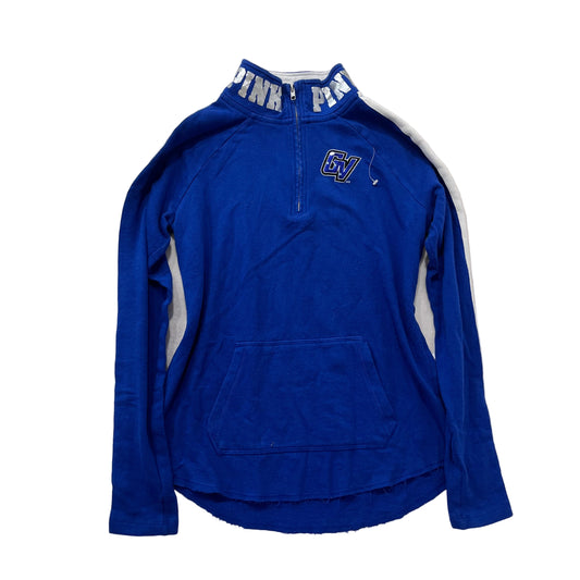 Vintage Victoria’s Secret Pink blue quarter-zip size S