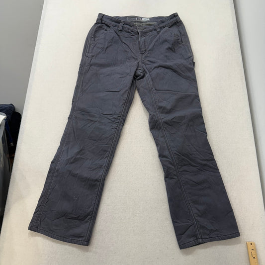 Carhartt Dark Gray Loose Fit Cargo Work Pants Utility Pockets Size 8 Short