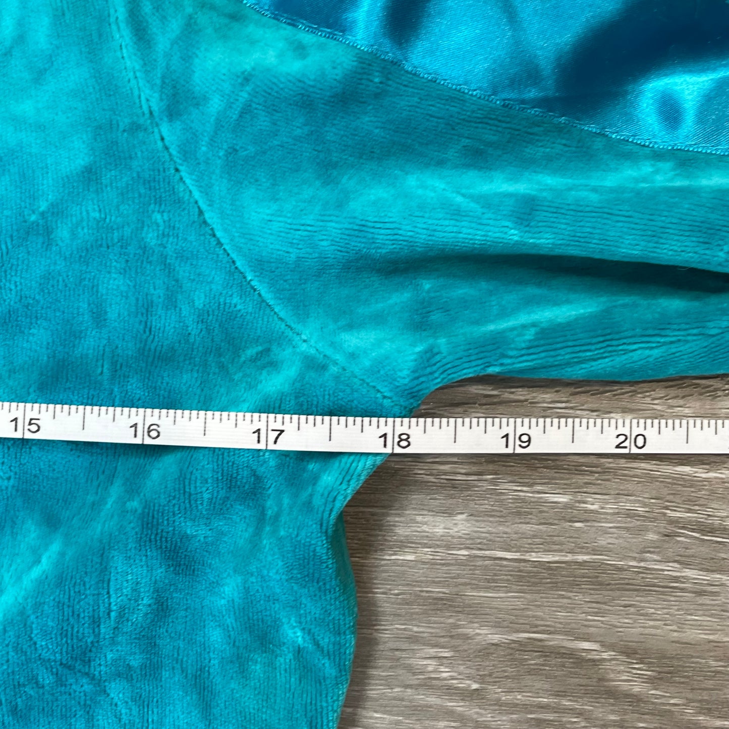 Vintage Juicy Couture Women's Turquoise Velour Full Zip Hoodie Loungewear Size L