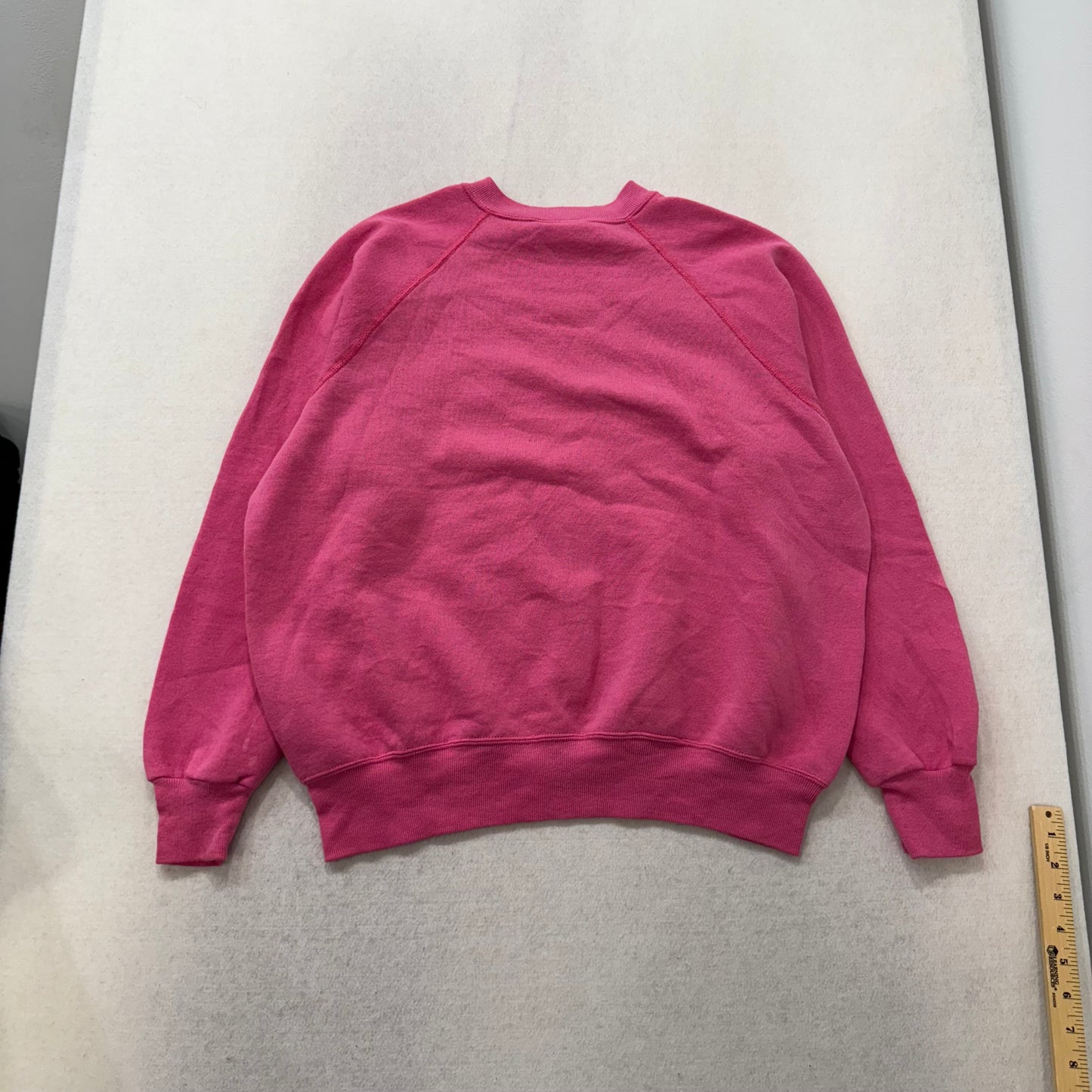 Vintage Bassett-Walker Pink Raglan Crewneck Sweatshirt Size XL