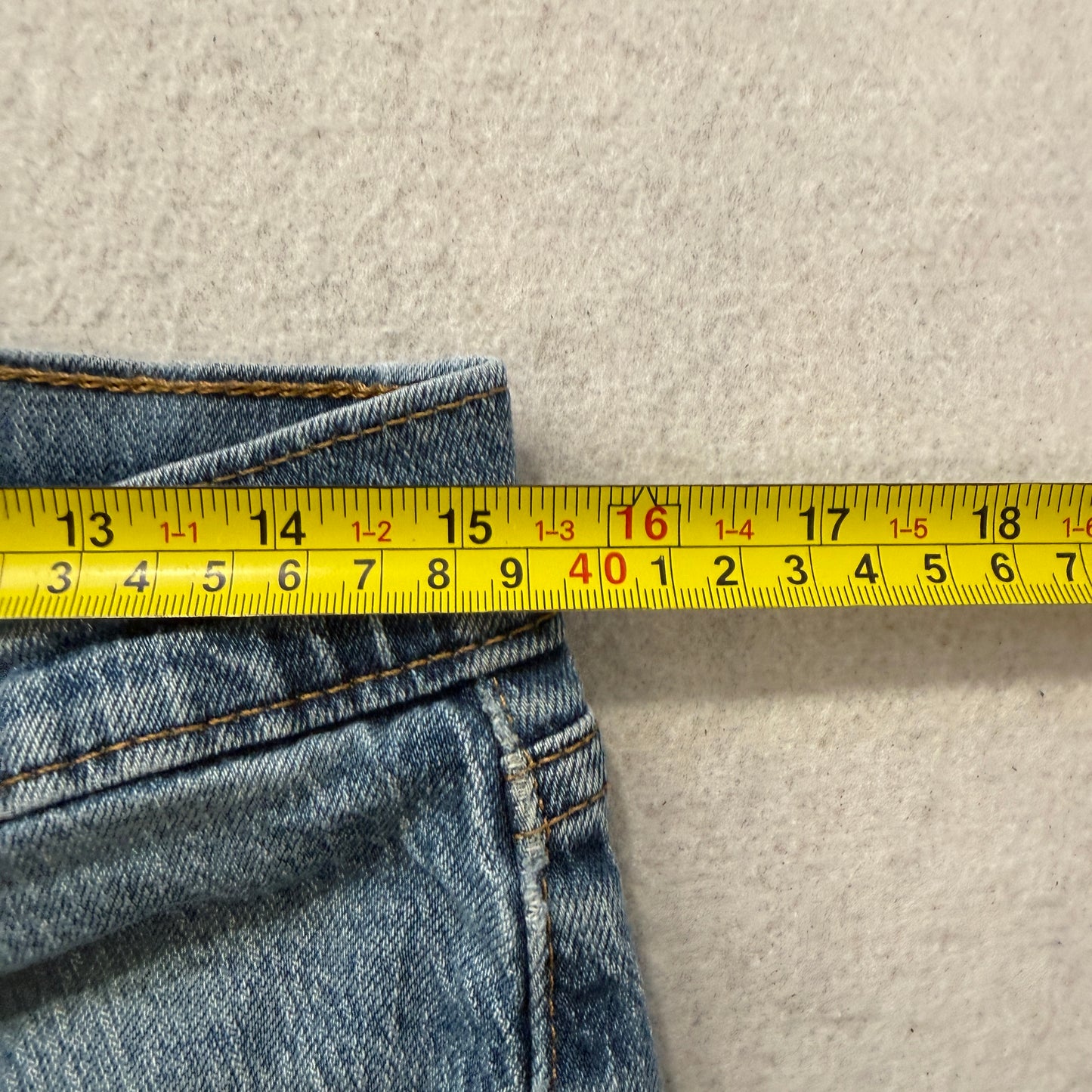 Levi's 505 Men Blue Denim Jeans Straight Leg Pocket Zip-Fly Classic Size W32xL30