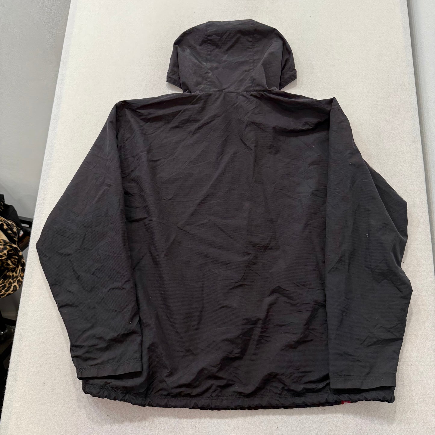 Reebok Allen Iverson Men's Black Polyester Anorak Windbreaker Jacket Logo Size L