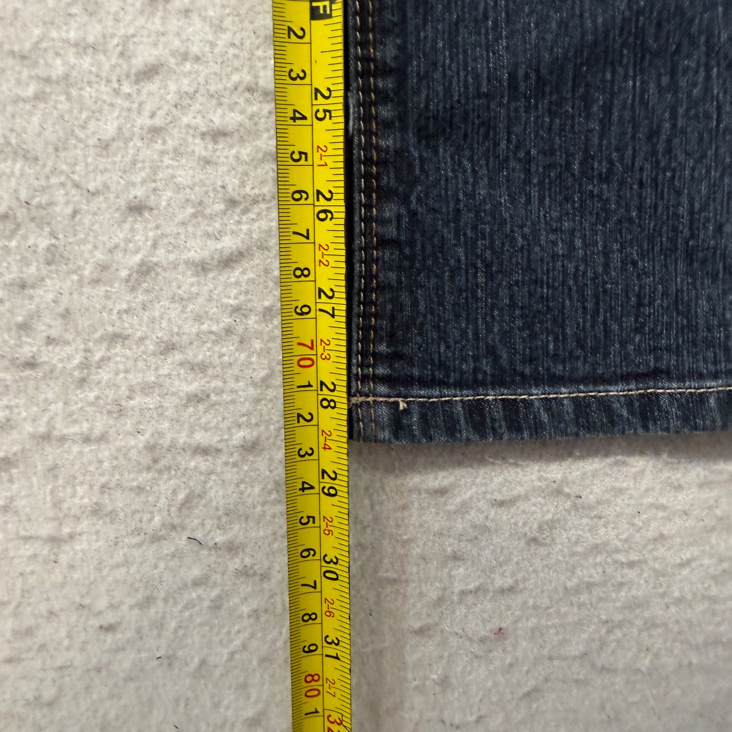 Gloria Vanderbilt Women's Blue Denim Bootcut Jeans Pockets Zip-Fly Size W32