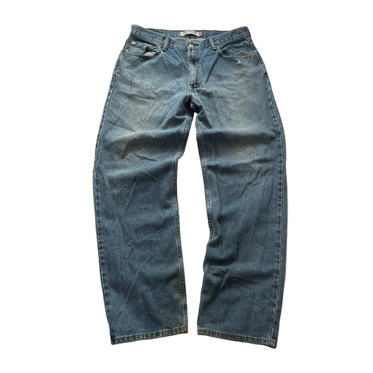 Levi's 550 Men's Blue Denim Straight Leg Jeans Streetwear Relaxed Fit Size W34