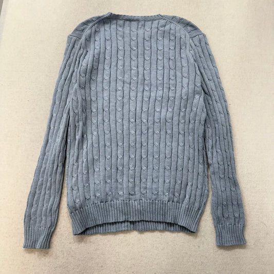 Polo Ralph Lauren Men's Slate Gray Cable-Knit Sweater Heritage Style Size L NWT