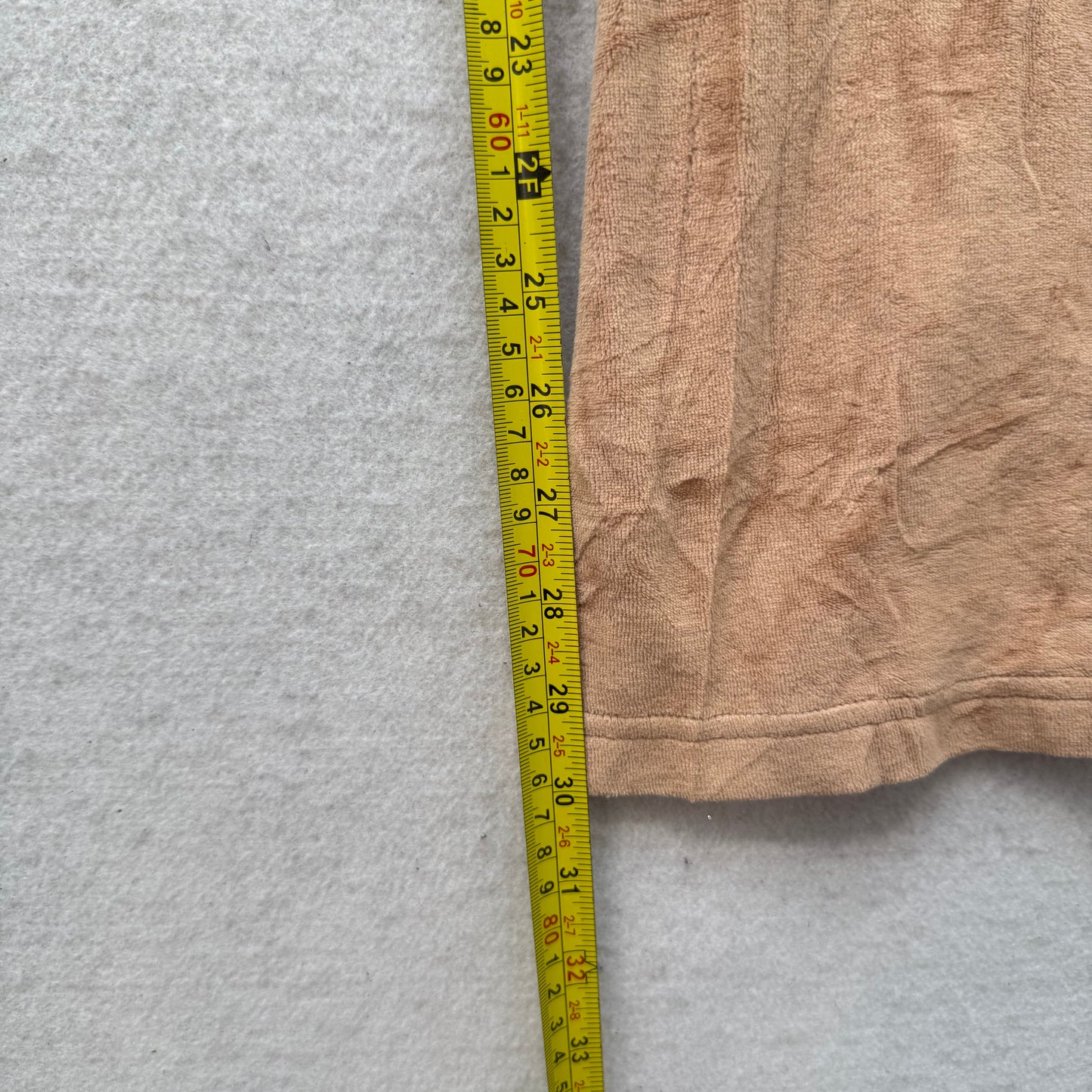 Juicy Couture Women's Tan Velour Flared Track Pants Bell Bottom Pockets Size XL