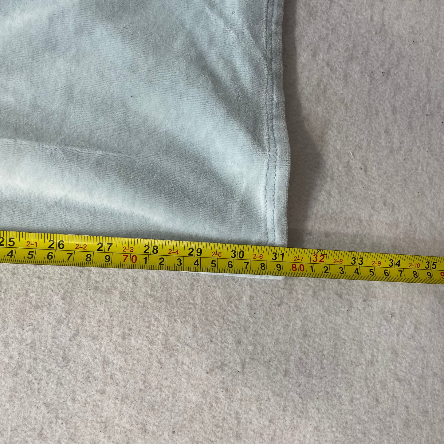 2003 Vintage Juicy Couture Women's Ice Blue Velour Flared Track Pant Y2K Size S