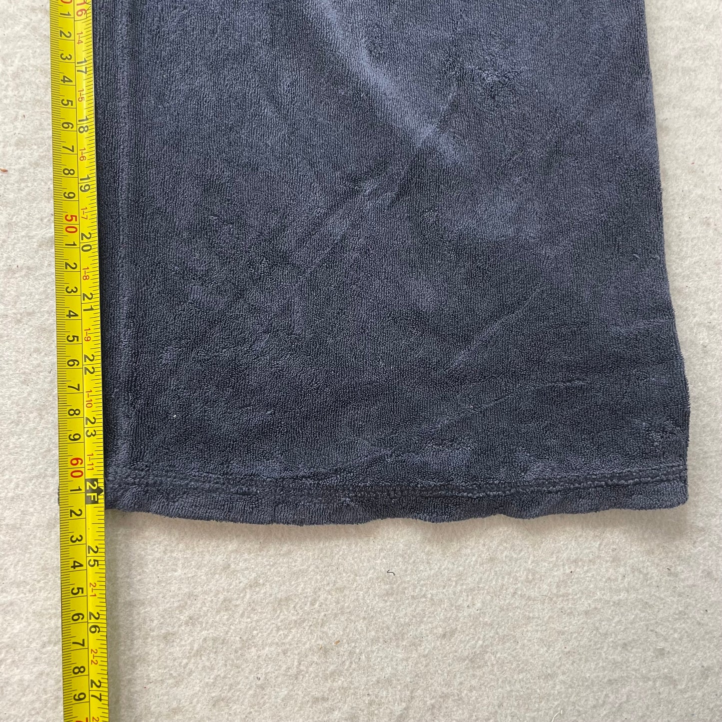 Juicy Couture Women's Navy Velour Wide Leg Track Pants Drawstring Relaxed Size M
