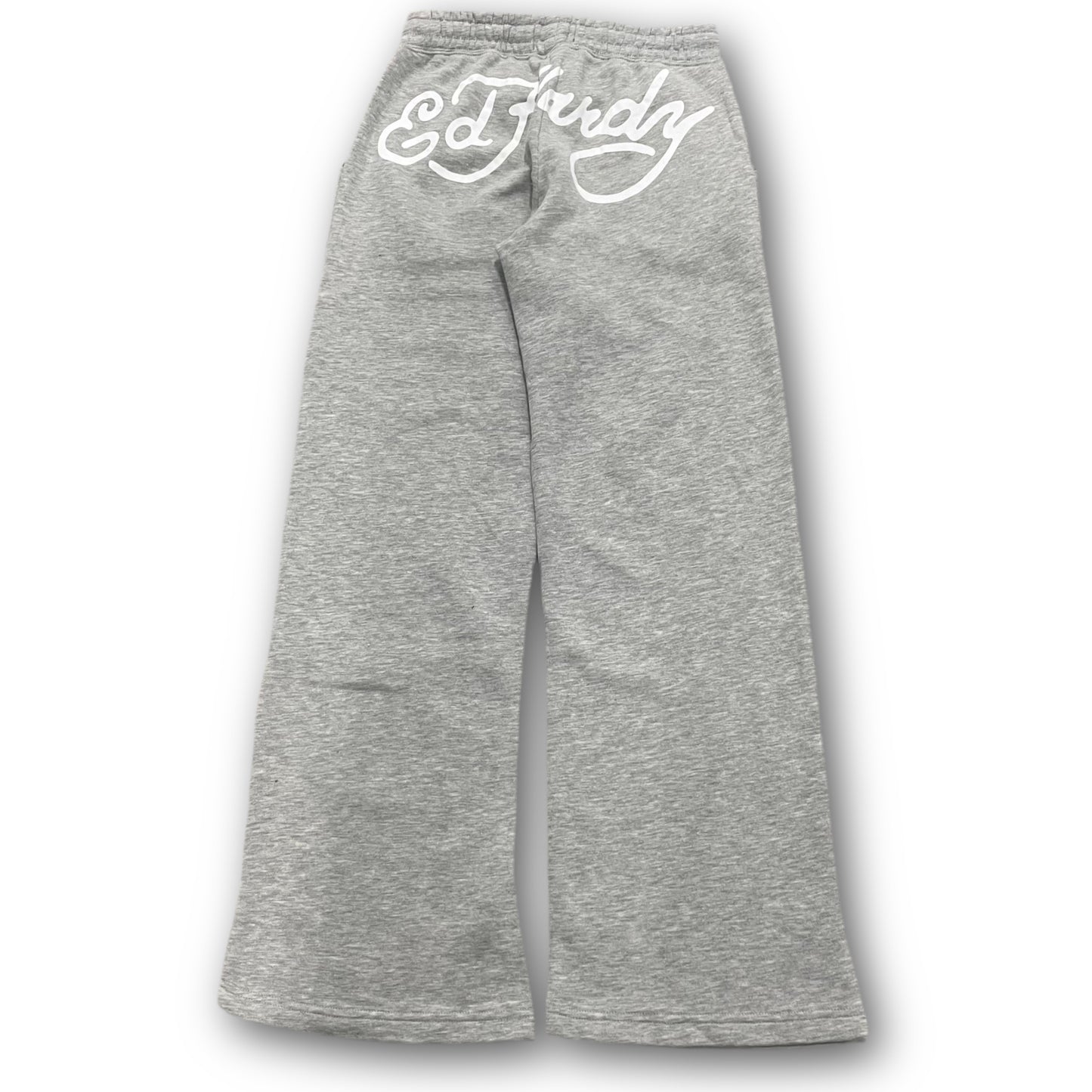 ED HARDY “ Eagle Heart” GREY FLARED PANTS - Clean Curriculums 