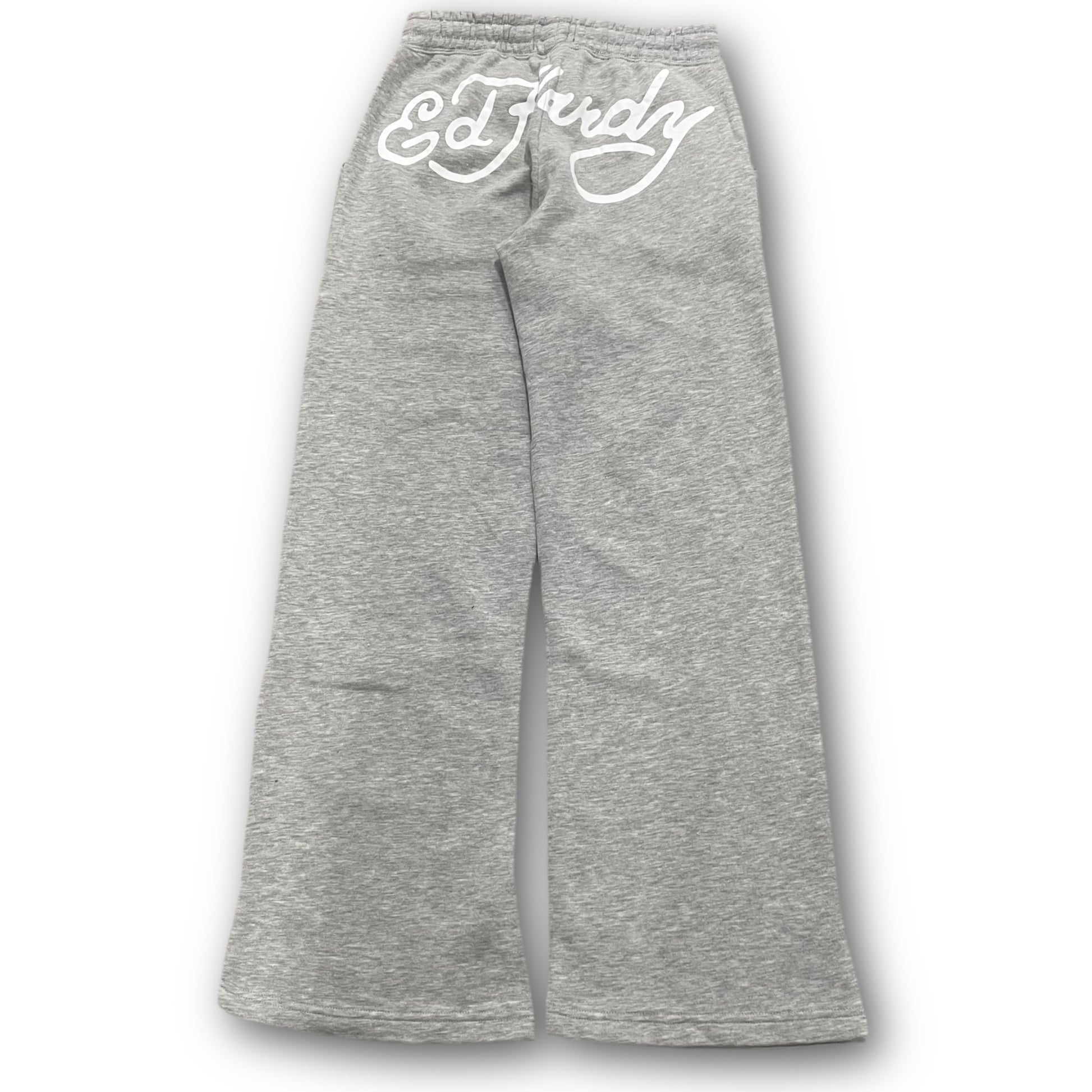 ED HARDY “ Eagle Heart” GREY FLARED PANTS - Clean Curriculums 