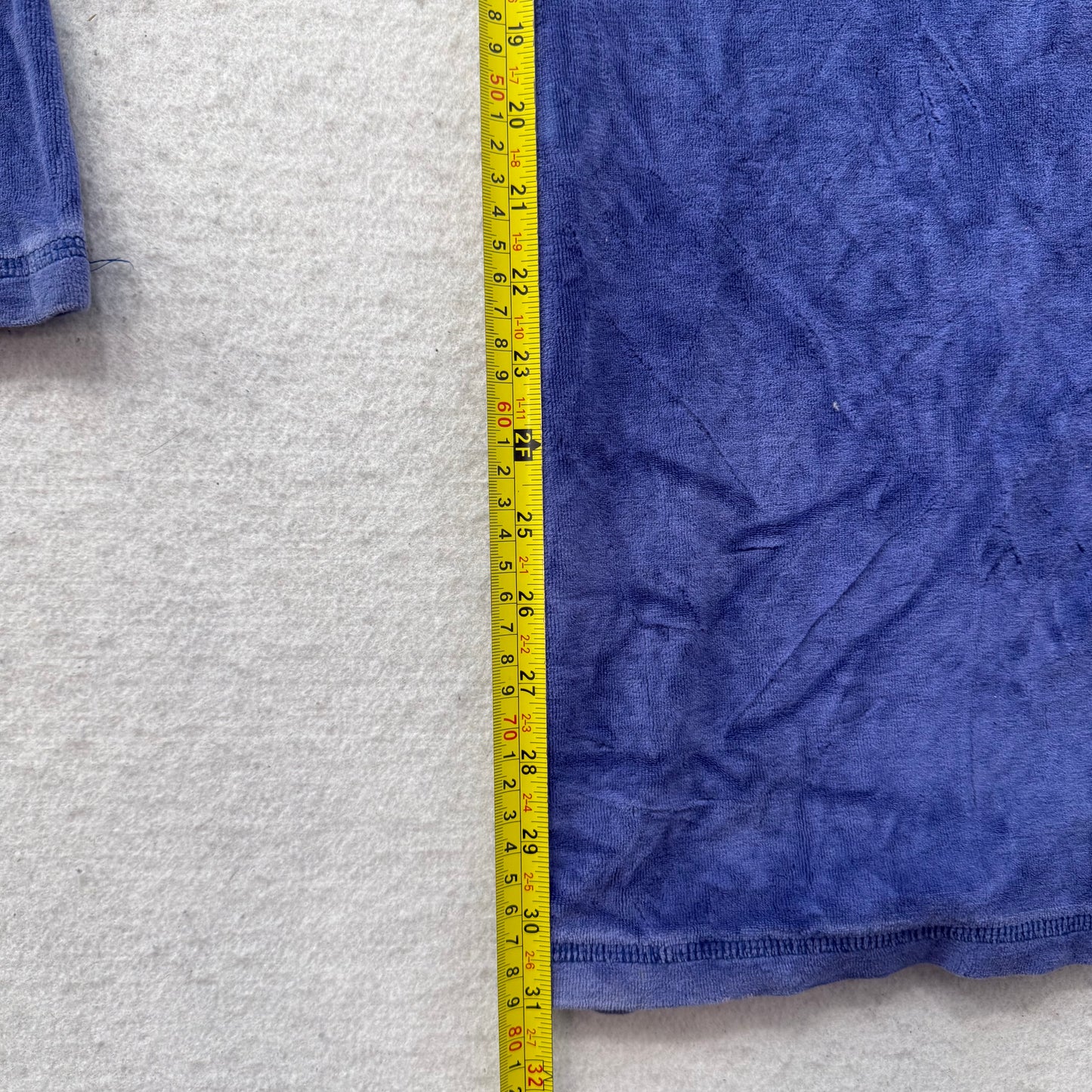 Juicy Couture Women Blue Velour Flare Track Pants Embroidered Logo Casual Size M