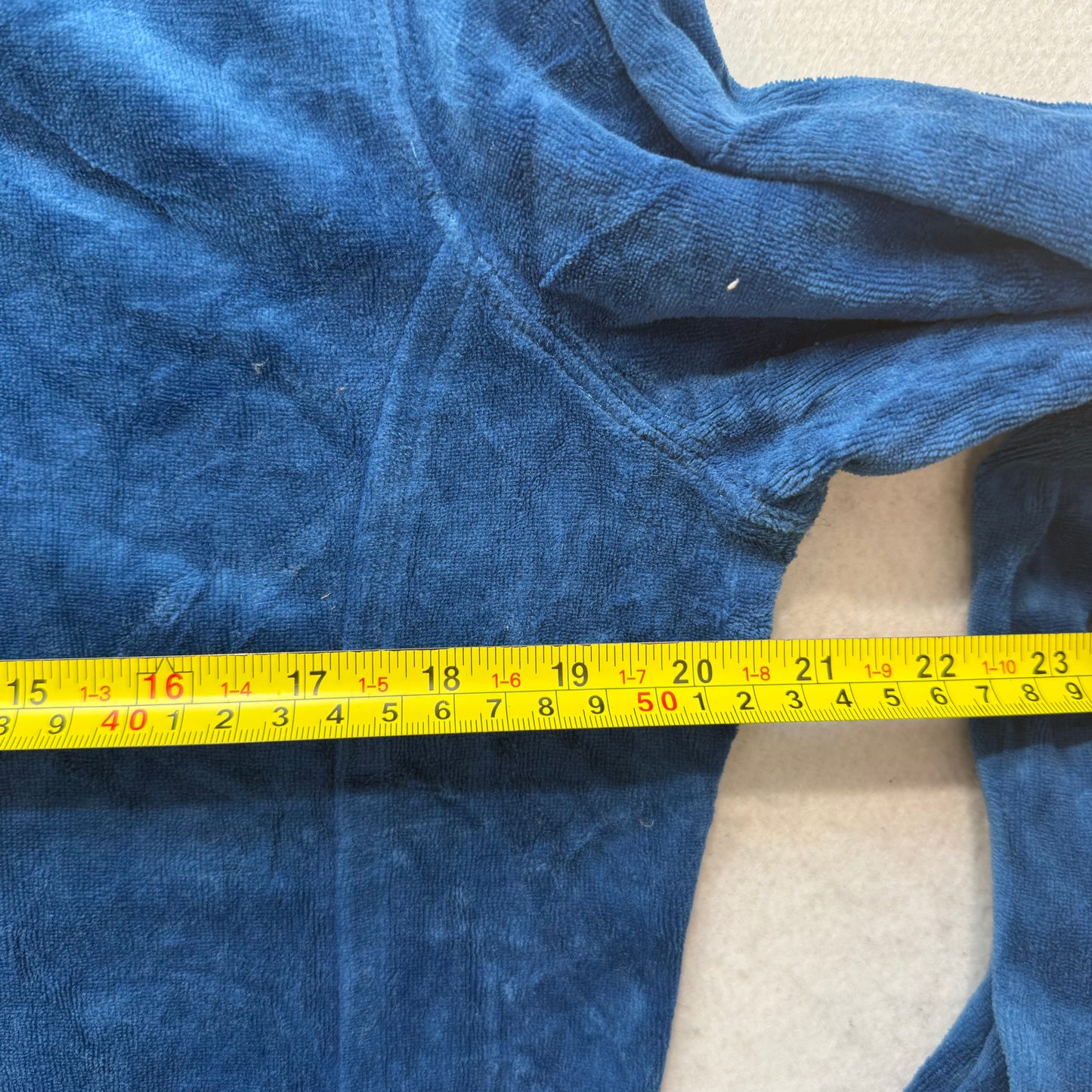 Juicy Couture Women's Blue Velour Full Zip Track Jacket Loungewear Y2k Size XL