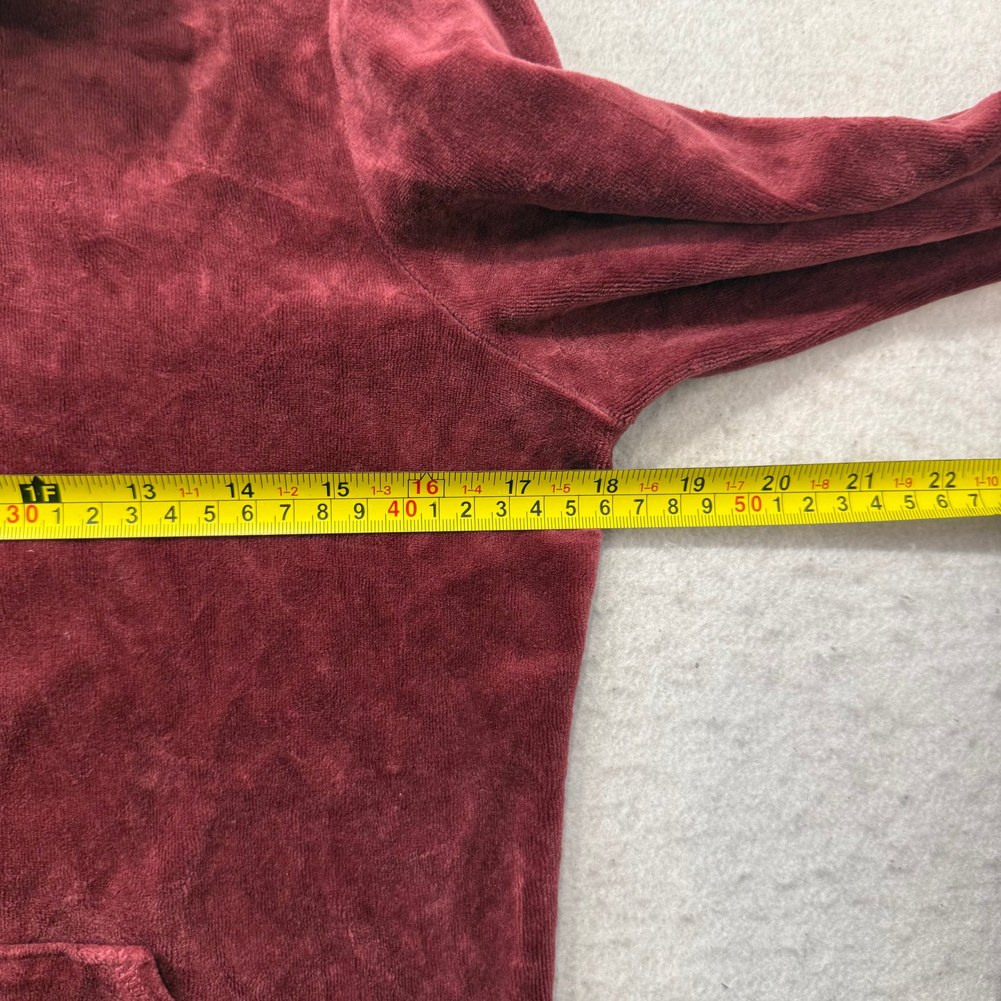 RARE Vtg Juicy Couture Queen of Couture Womens Maroon Velour Track Jacket Size L