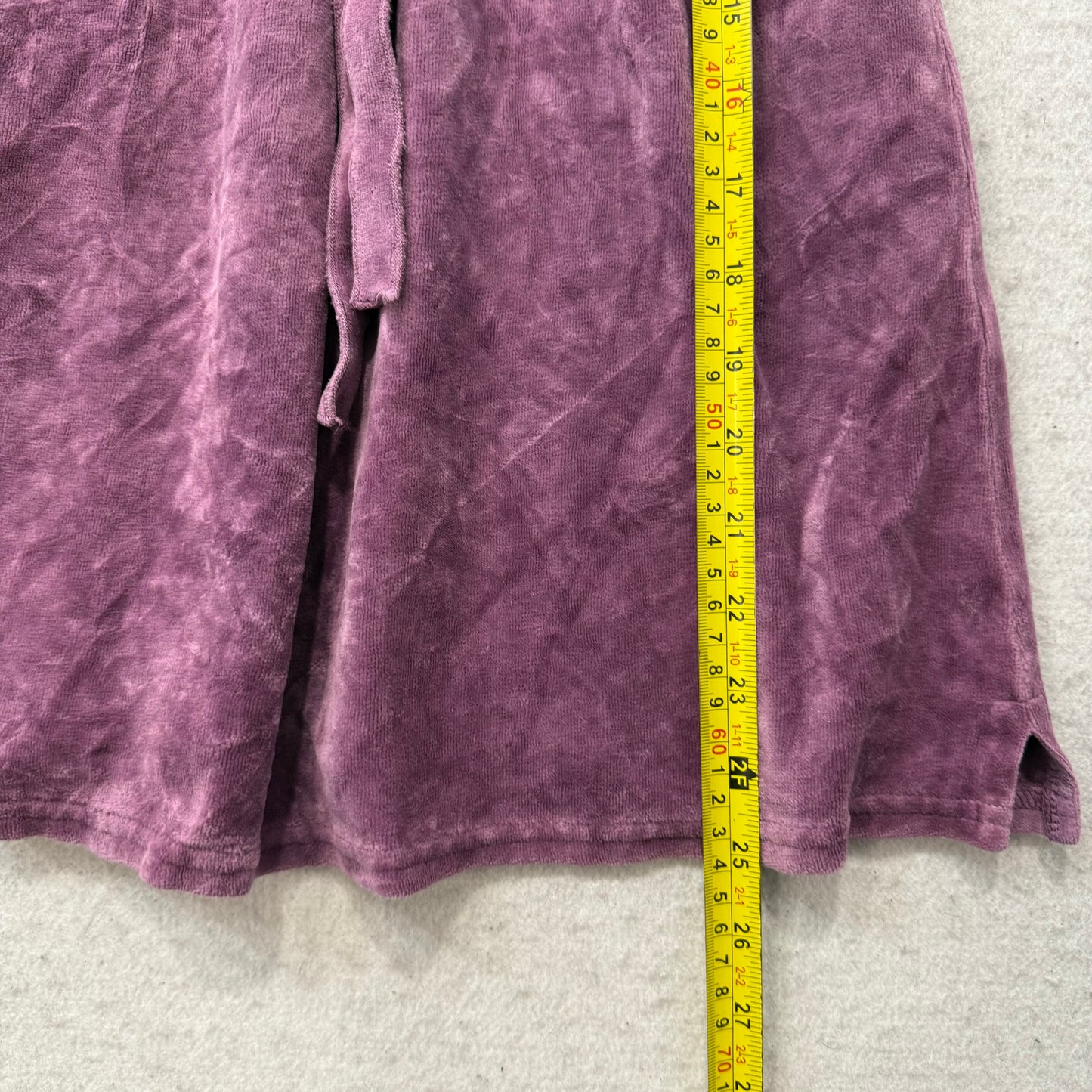 2003 VTG Juicy Couture Women's Purple Velour Smocked Tube Dress Strapless Size M