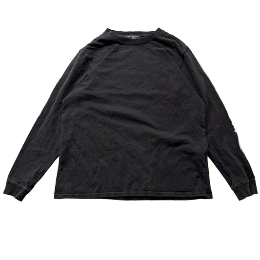 Carhartt Men's Black Loose Fit Sweatshirt Pullover Long Sleeve Classic Size M