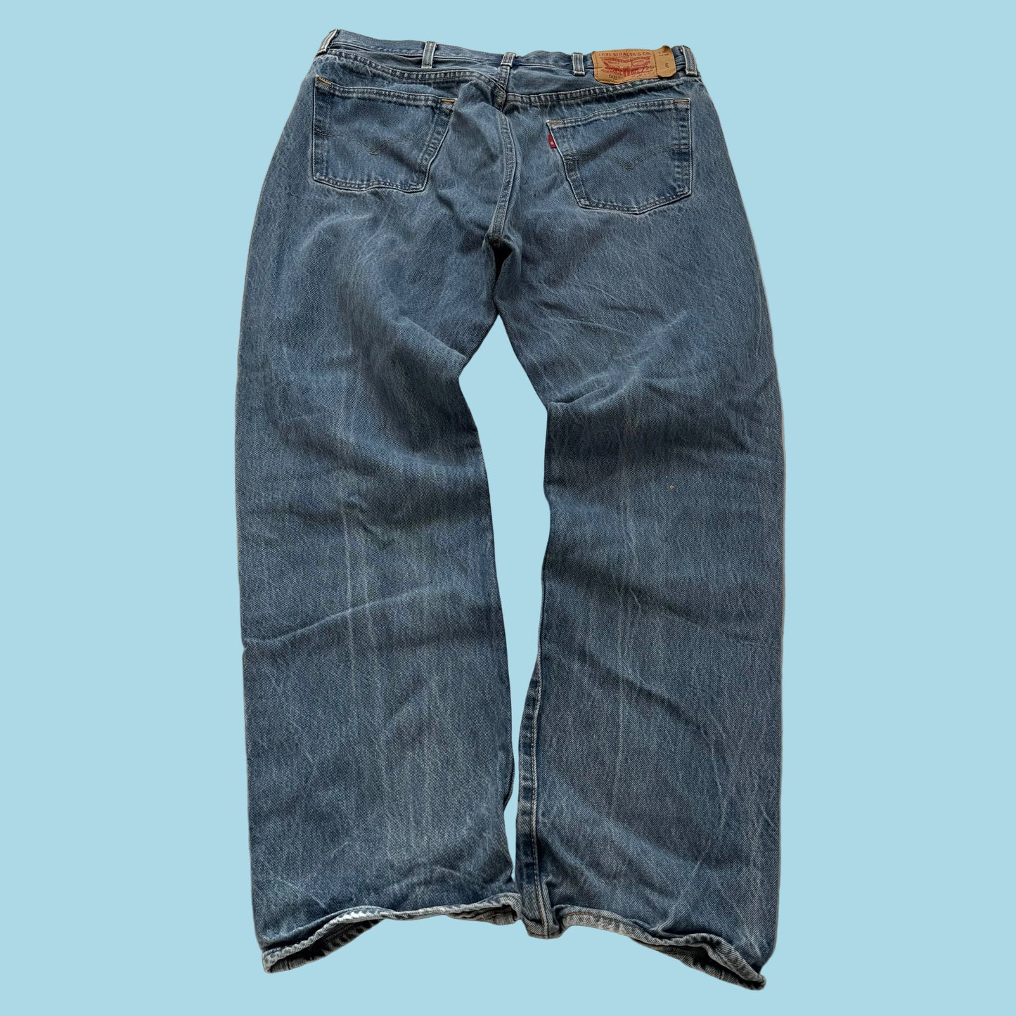 Levi's 501 Classic Original Fit Men's Blue Denim Jeans Button Fly Size 38x34
