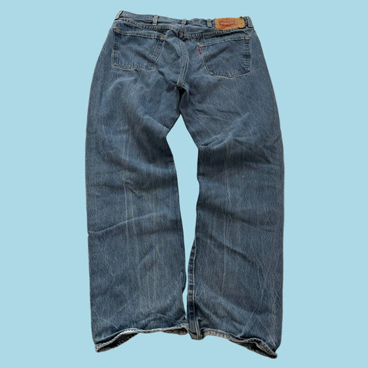 Levi's 501 Classic Original Fit Men's Blue Denim Jeans Button Fly Size 38x34