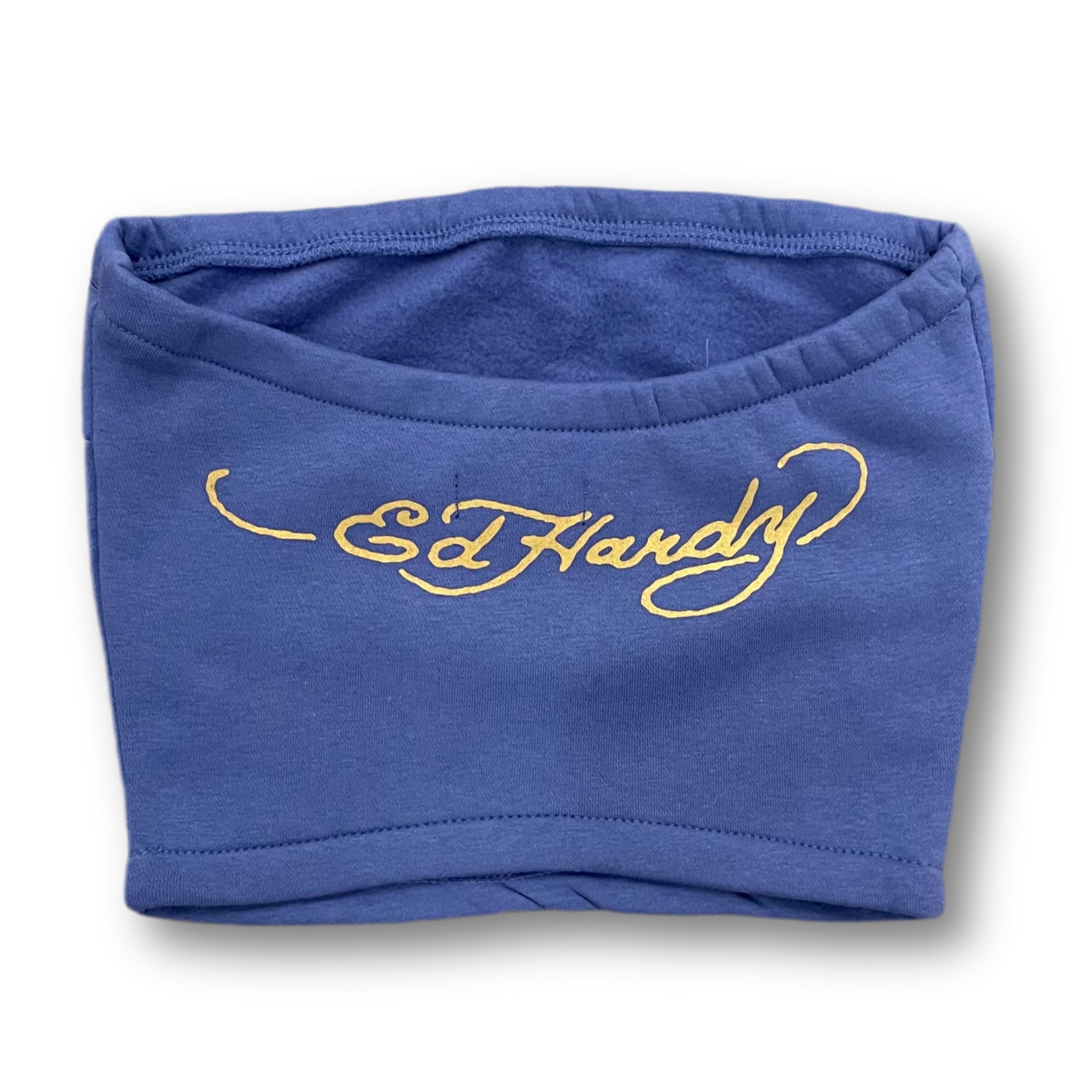 ED HARDY “NYC Skull” BLUE TUBE TOP - Clean Curriculums 