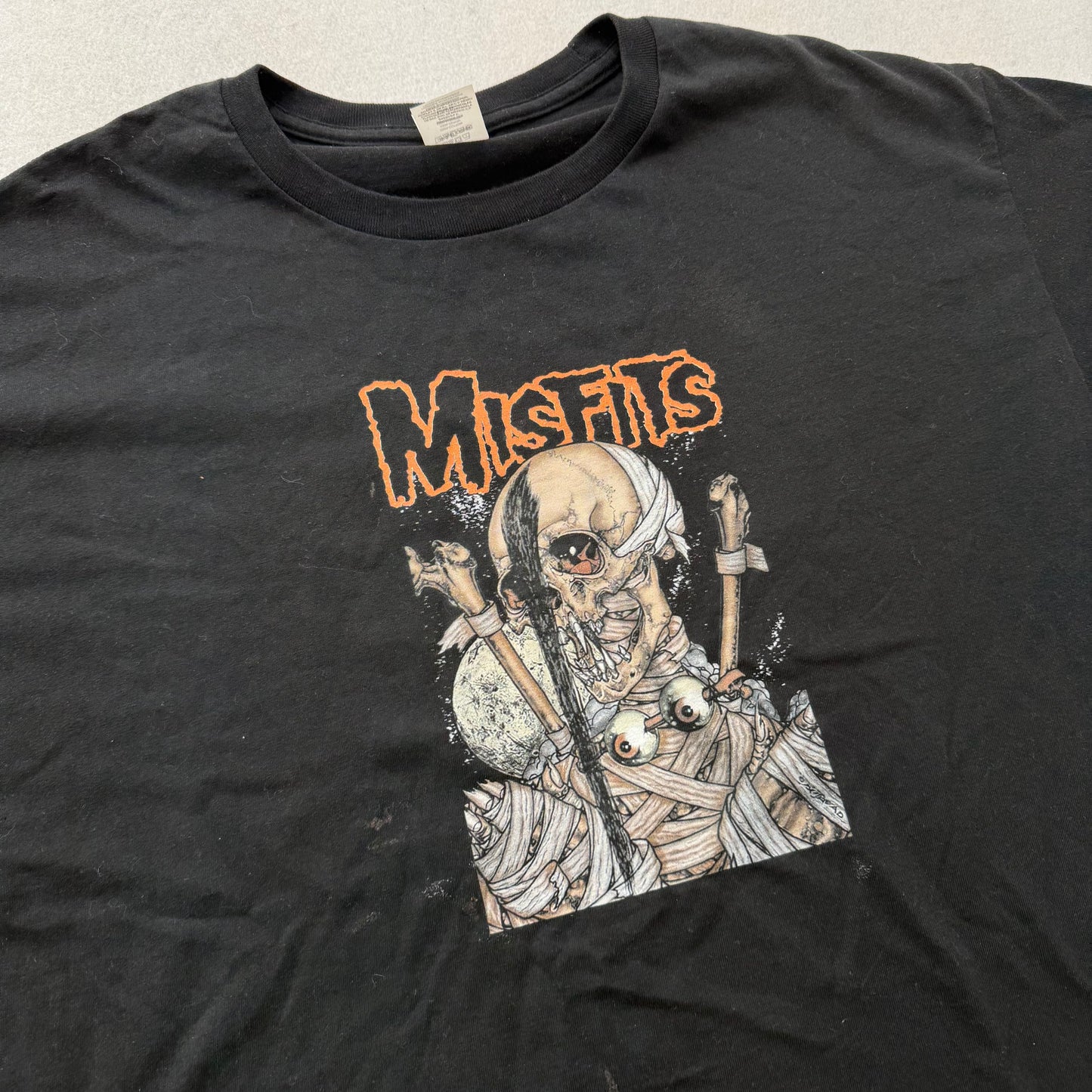 Hanes Misfits Pushead Vampire Men's Black Cotton T-Shirt Short Sleeves Size L
