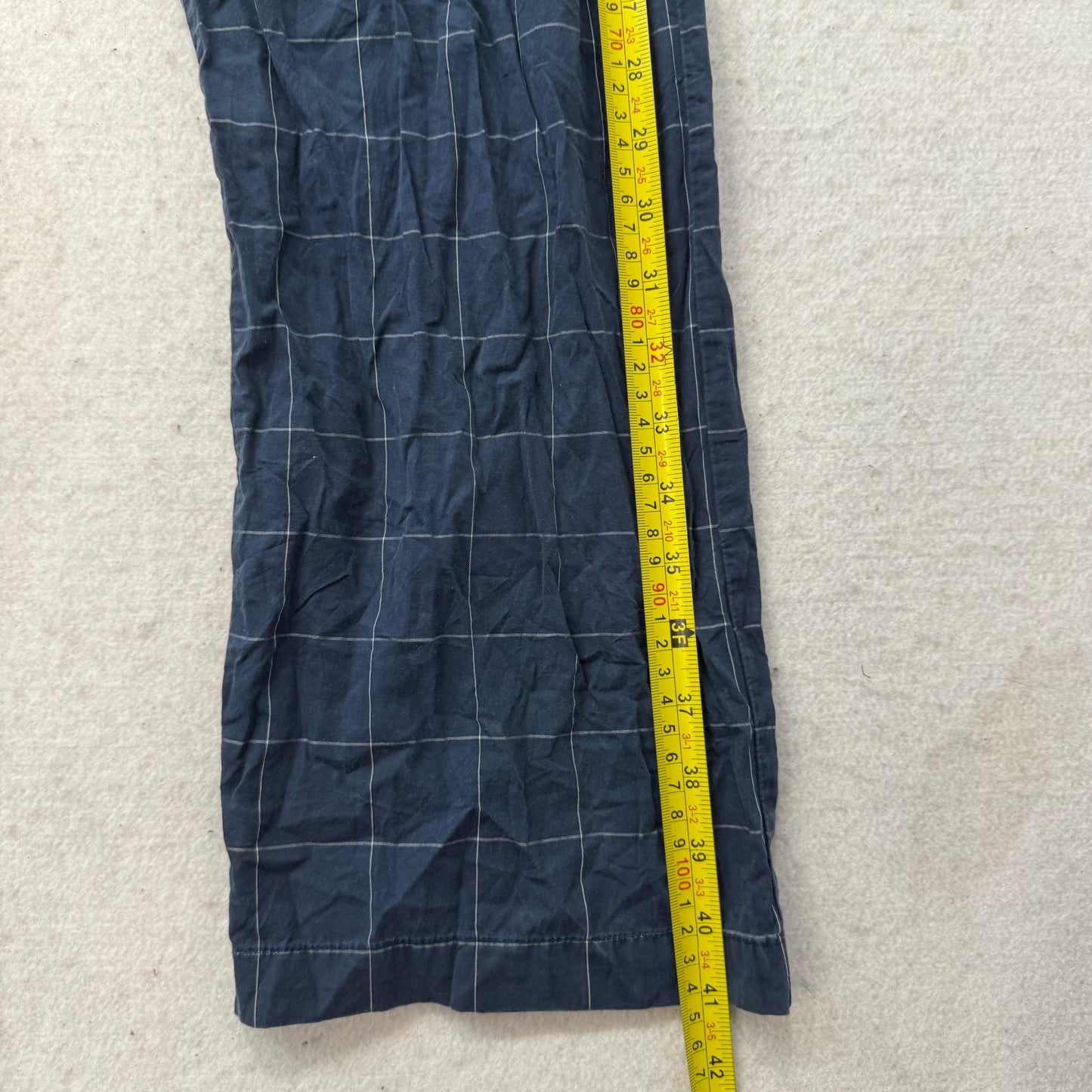 Polo Ralph Lauren Men's Blue Cotton Flannel Plaid Pajama Pants Sleepwear Size M