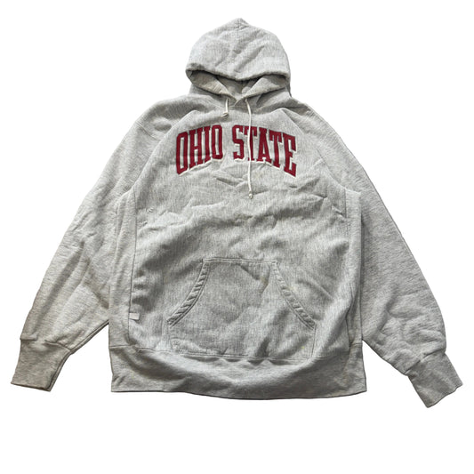 Vintage Crable Sportswear Ohio State Men's Heather Gray Hoodie Pockets Size 2XL