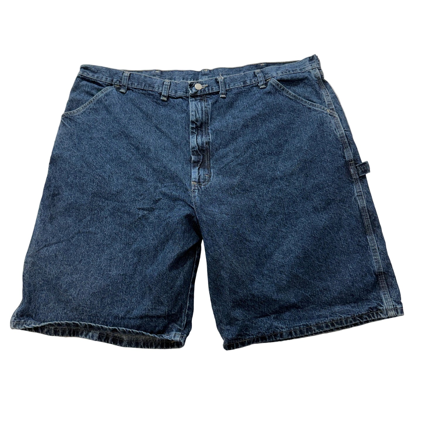 Wrangler "Authentic Issue" Men's Blue Denim Carpenter Shorts Pockets Size 44