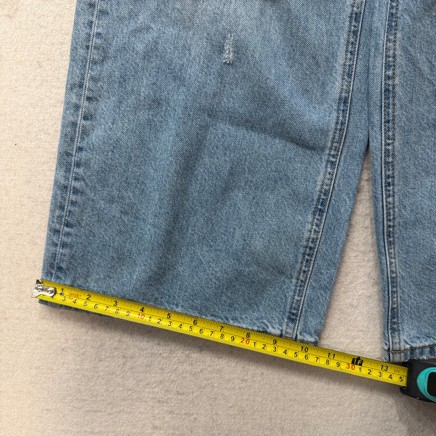 Zara Girl's Blue Regular Fit Wide Leg Denim Jeans Distressed Pocket Size 11-12