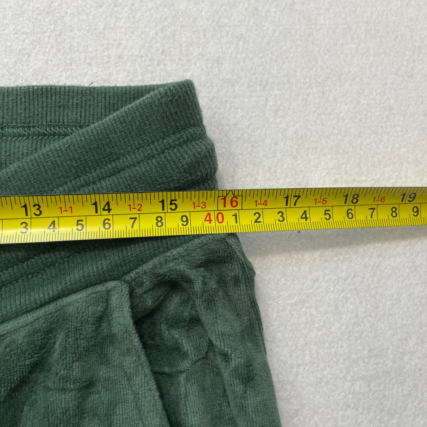 Vintage Juicy Couture Women's Dark Green Velour Flared Leg Track Pants Y2k Size L