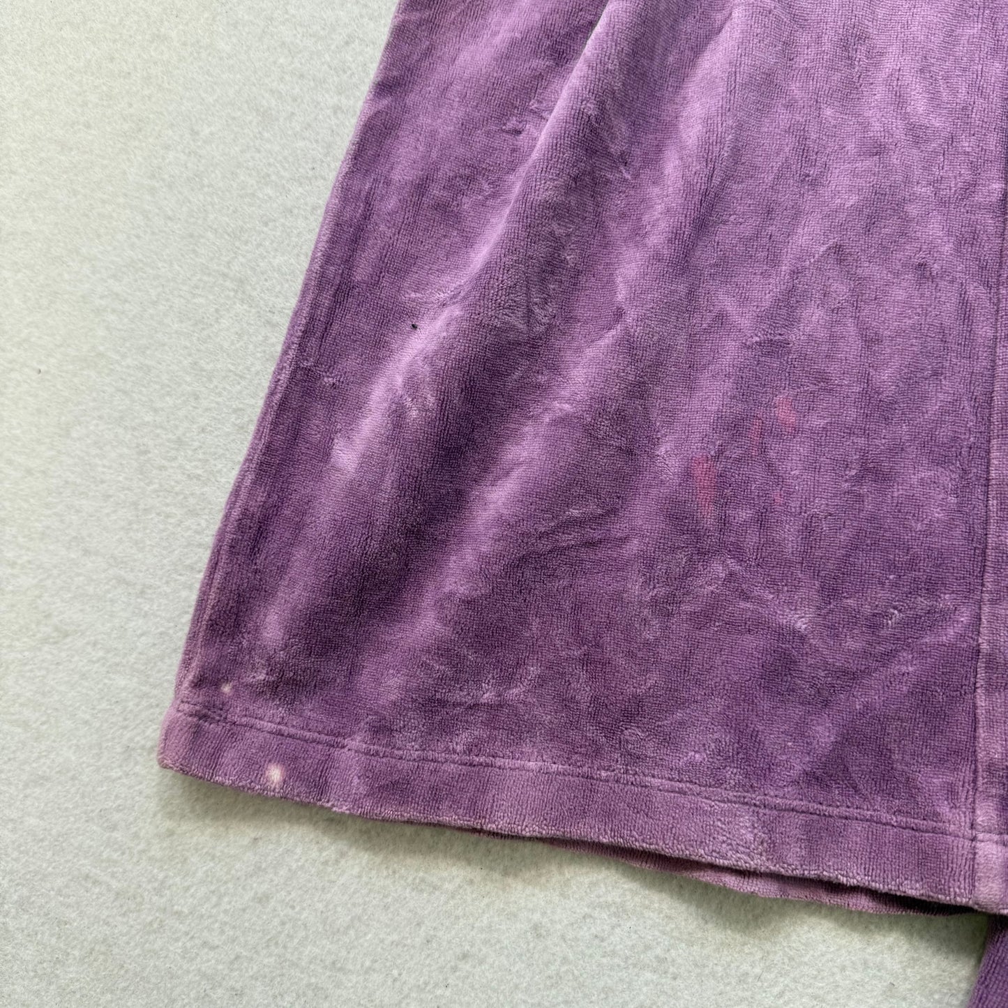 Juicy Couture Dusty Purple Velour Flared Track Pants Drawstring Low Rise Size M
